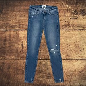 PAIGE Verdugo Ultra Skinny Ripped Knee Jeans Size 26